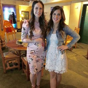 ASOS Floral Maternity Dress with Puff Sleeve